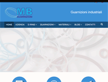 Tablet Screenshot of mbguarnizioni.com